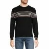 New 🥰 Murano Performance Textured Stripe Sweater Black 🌟
