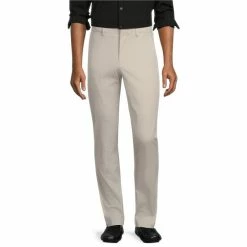 New ⌛ Murano Wardrobe Essentials Evan Extra Slim-Fit Chino Flat-Front 🎁 Dress Pants Black ✔️