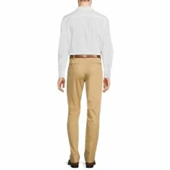 Hot Sale 👍 Murano Wardrobe Essentials Alex Slim-Fit Flat-Front Washed Chino Pants Khaki 🛒 -Murano Shop unnamed file 390