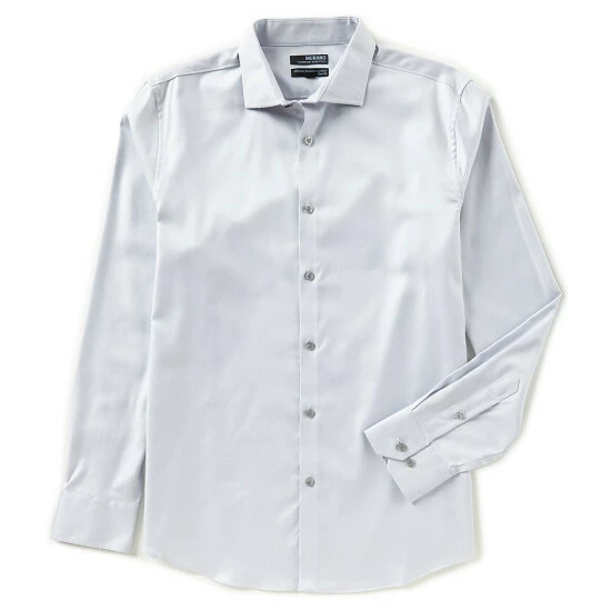 Hot Sale ⌛ Murano Wardrobe Essentials Long-Sleeve Slim-Fit Textured Spread-Collar Sportshirt Dark Navy ✔️ 11 Hot Sale ⌛ Murano Wardrobe Essentials Long-Sleeve Slim-Fit Textured Spread-Collar Sportshirt Dark Navy ✔️ - Image 11