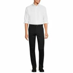 New ⌛ Murano Wardrobe Essentials Evan Extra Slim-Fit Chino Flat-Front 🎁 Dress Pants Black ✔️ -Murano Shop unnamed file 43