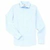 Best Sale 👏 Murano Slim-Fit Non-Iron Italian Solid Long-Sleeve Point Collar Woven ✨ Shirt Blue ✨