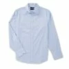 Best Sale 👏 Murano Wardrobe Essentials Slim-Fit Solid Twill Long-Sleeve Woven Shirt Light Periwinkle 🎁