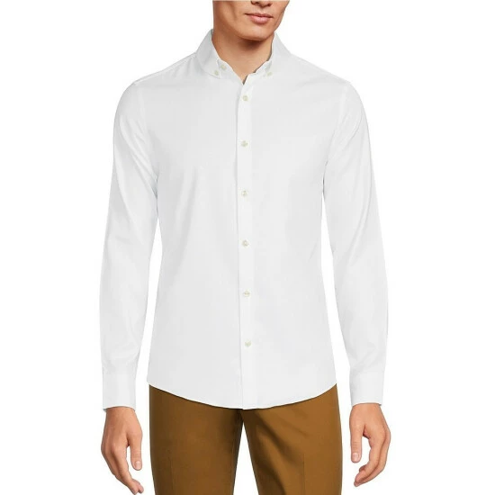 Best Sale π Murano Wardrobe Essentials Slim-Fit Solid Twill Long-Sleeve Woven Shirt Light Periwinkle π 6 Best Sale π Murano Wardrobe Essentials Slim-Fit Solid Twill Long-Sleeve Woven Shirt Light Periwinkle π - Image 6