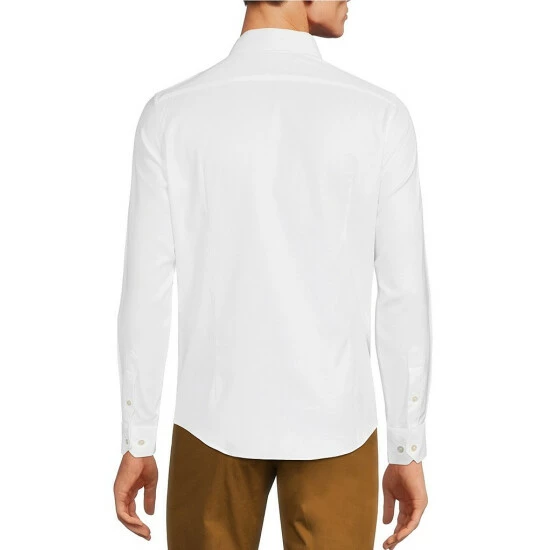 Best Sale π Murano Wardrobe Essentials Slim-Fit Solid Twill Long-Sleeve Woven Shirt Light Periwinkle π 7 Best Sale π Murano Wardrobe Essentials Slim-Fit Solid Twill Long-Sleeve Woven Shirt Light Periwinkle π - Image 7