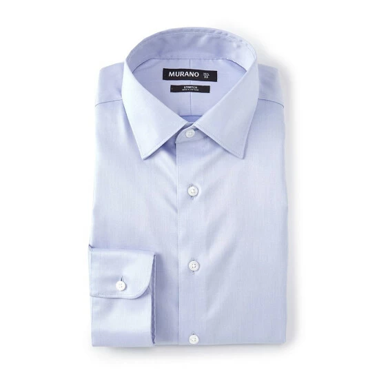 Discount β€οΈ Murano Slim Fit Spread Collar Solid Stretch Twill β Dress Shirt Blue π 1 Discount β€οΈ Murano Slim Fit Spread Collar Solid Stretch Twill β Dress Shirt Blue π