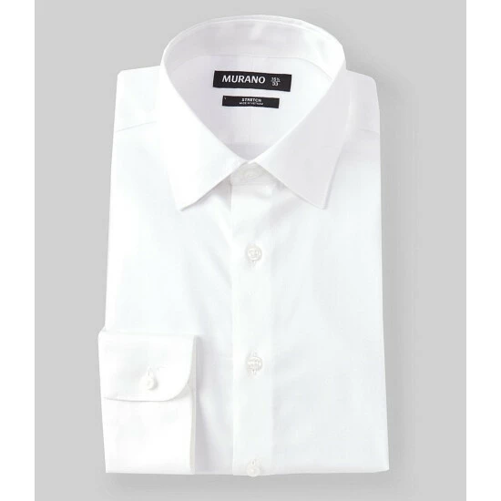 Discount β€οΈ Murano Slim Fit Spread Collar Solid Stretch Twill β Dress Shirt Blue π 2 Discount β€οΈ Murano Slim Fit Spread Collar Solid Stretch Twill β Dress Shirt Blue π - Image 2