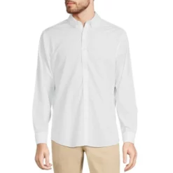 Budget ✔️ Murano Slim-Fit Non-Iron Italian Solid Long-Sleeve Woven 😉 Shirt White ✨ -Murano Shop unnamed file 537