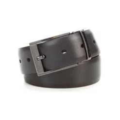 Top 10 π― Murano Laser Head Silver Reversible Leather Belt Black π