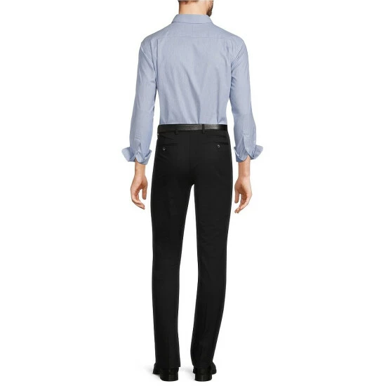 Hot Sale π€© Murano Medium Blue Heather Diamond Dobby Print Slim-Fit Spread Collar Dress Shirt β 4 Hot Sale π€© Murano Medium Blue Heather Diamond Dobby Print Slim-Fit Spread Collar Dress Shirt β - Image 4