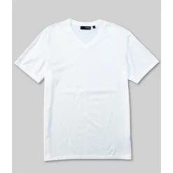 Deals ✨ Murano Liquid Luxury Slim-Fit Short-Sleeve V-Neck Tee Black ✨