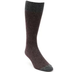 Discount 😉 Murano Chevron Crew Dress Socks Light Grey 🛒
