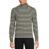 Best Sale ❤️ Murano Performance Feeder Stripe Turtleneck Sweater Black 🛒