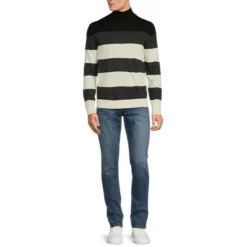 Coupon 😉 Murano Performance Colorblock Stripe Turtleneck Sweater Black ⌛ -Murano Shop unnamed file 636