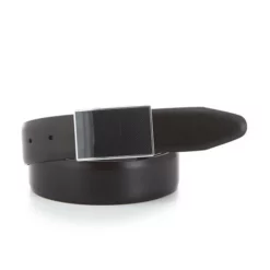 Outlet β Murano Plaque Reversible Leather Belt Black β¨