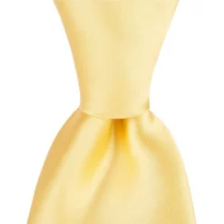 Hot Sale 🎁 Murano Big & Tall Solid Satin Traditional 3 1/8#double; Silk Tie Yellow 🔥 -Murano Shop unnamed file 670