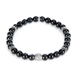 Cheapest 😍 Murano Glass Bead Stretch Bracelet Blue/brown 👏