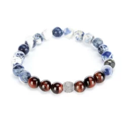 Cheapest 😍 Murano Glass Bead Stretch Bracelet Blue/brown 👏 -Murano Shop unnamed file 673