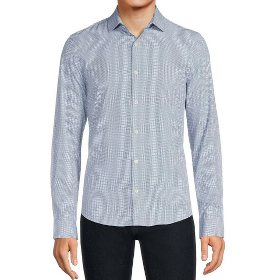 Budget βοΈ Murano Slim-Fit Diamond Print Performance Stretch Long-Sleeve Woven π Shirt White π 1 Budget βοΈ Murano Slim-Fit Diamond Print Performance Stretch Long-Sleeve Woven π Shirt White π