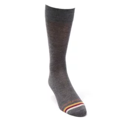 Best deal 🔔 Murano Solid With Toe Stripe Crew Dress Socks Black 🔥