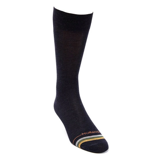 Best deal π Murano Solid With Toe Stripe Crew Dress Socks Black π₯ 4 Best deal π Murano Solid With Toe Stripe Crew Dress Socks Black π₯ - Image 4