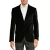 Buy 🛒 Murano Slim-Fit Velvet Blazer Black 🧨