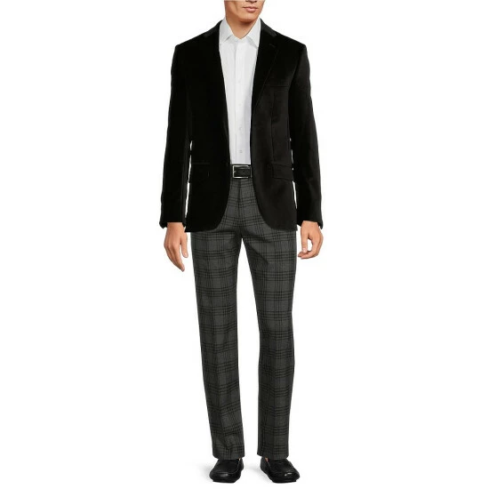 Buy π Murano Slim-Fit Velvet Blazer Black 𧨠3 Buy π Murano Slim-Fit Velvet Blazer Black 𧨠- Image 3