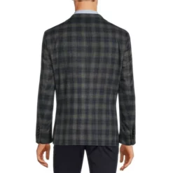 Outlet ⭐ Murano Slim-Fit Blue Plaid Suit Separates Blazer ✨ -Murano Shop unnamed file 776