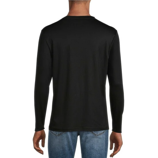 Outlet ✨ Murano Liquid Luxury Solid Classic-Fit Long-Sleeve Tee Sand ✔️ 5 Outlet ✨ Murano Liquid Luxury Solid Classic-Fit Long-Sleeve Tee Sand ✔️ - Image 5