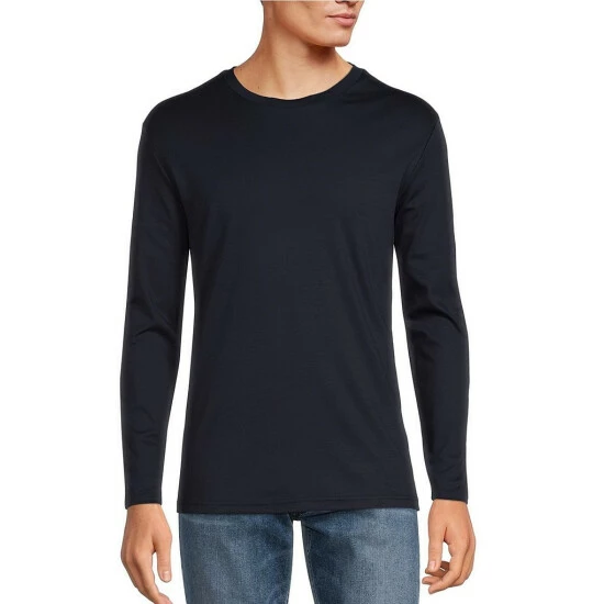 Outlet ✨ Murano Liquid Luxury Solid Classic-Fit Long-Sleeve Tee Sand ✔️ 9 Outlet ✨ Murano Liquid Luxury Solid Classic-Fit Long-Sleeve Tee Sand ✔️ - Image 9