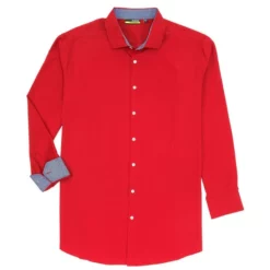 Best Pirce β¨ Murano Big & Tall Slim-Fit Solid Performance Stretch Long-Sleeve Woven π Shirt Copper β