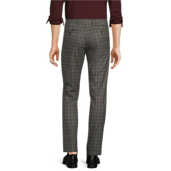 Deals β Murano Evan Extra Slim-Fit Plaid Suit Separates Flat Front π Dress Pants Burgundy π 2 Deals β Murano Evan Extra Slim-Fit Plaid Suit Separates Flat Front π Dress Pants Burgundy π - Image 2