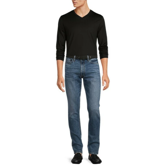 New β Murano Liquid Luxury Slim-Fit Jersey Long-Sleeve V-Neck Tee Dark Copper π 8 New β Murano Liquid Luxury Slim-Fit Jersey Long-Sleeve V-Neck Tee Dark Copper π - Image 8