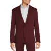 Discount 👏 Murano Slim-Fit Performance Stretch Suit Separates Blazer Merlot ⌛