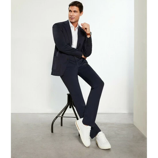 Budget π₯° Murano Performance Stretch Evan Extra Slim-Fit Suit Separates Flat-Front Dress Pants Black π 4 Budget π₯° Murano Performance Stretch Evan Extra Slim-Fit Suit Separates Flat-Front Dress Pants Black π - Image 4