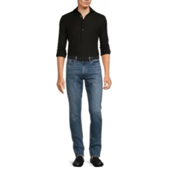 Wholesale 😉 Murano Liquid Luxury Slim-Fit Long Sleeve Polo Shirt Dark Navy 🛒 -Murano Shop unnamed file 882