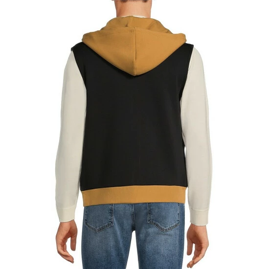 Wholesale π€© Murano Liquid Luxury Mixed Media Hood Full-Zip Vest Black π 2 Wholesale π€© Murano Liquid Luxury Mixed Media Hood Full-Zip Vest Black π - Image 2