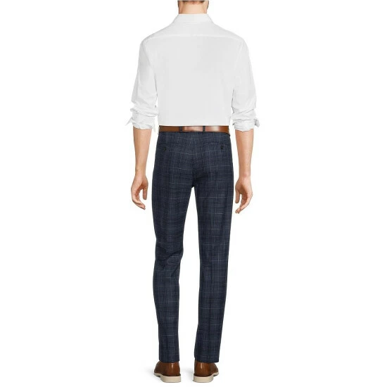 Top 10 β¨ Murano Alex Plaid Suit Separates Flat Front Plaid π₯° Dress Pants Navy β 4 Top 10 β¨ Murano Alex Plaid Suit Separates Flat Front Plaid π₯° Dress Pants Navy β - Image 4