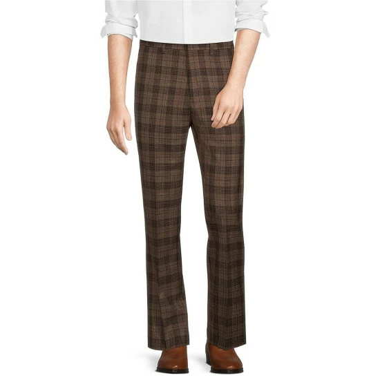 Promo π Murano Alex Slim-Fit Plaid Suit Separates Flat Front Dress Pants Brown π 1 Promo π Murano Alex Slim-Fit Plaid Suit Separates Flat Front Dress Pants Brown π